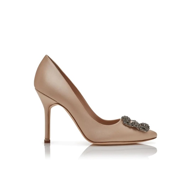 Manolo Blahnik Hangisi Satin Pump - Picture 1 of 11